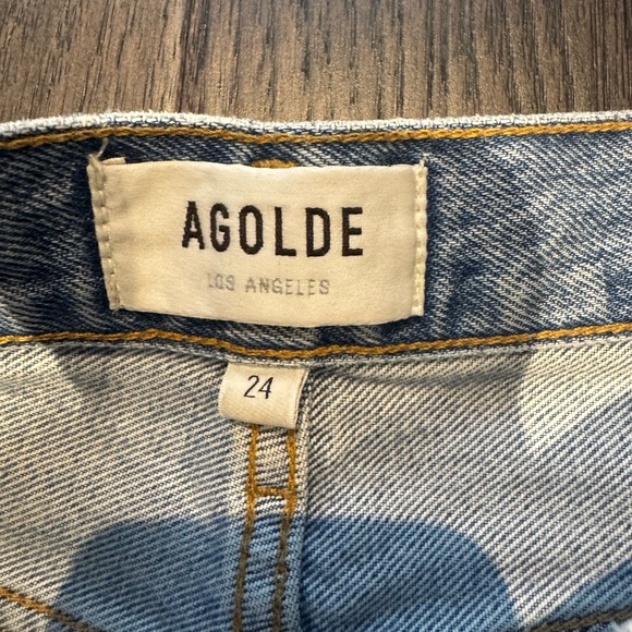 Agolde Sky Blue Denim Jeans - Picture 2 of 5